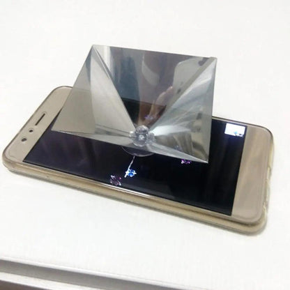 3D Holographic Mobile Phone Projector Pyramid Display Case
