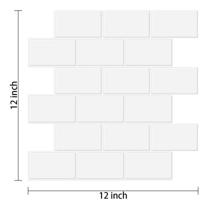 Subway Wall Stickers Peel and Stick 3D Brick Vinyl Wallpaper