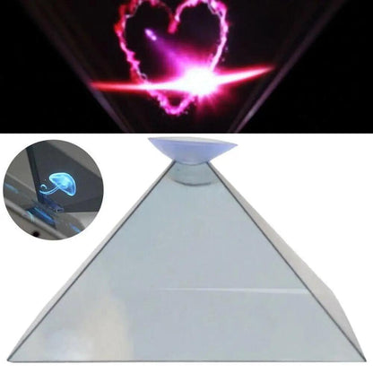3D Holographic Mobile Phone Projector Pyramid Display Case