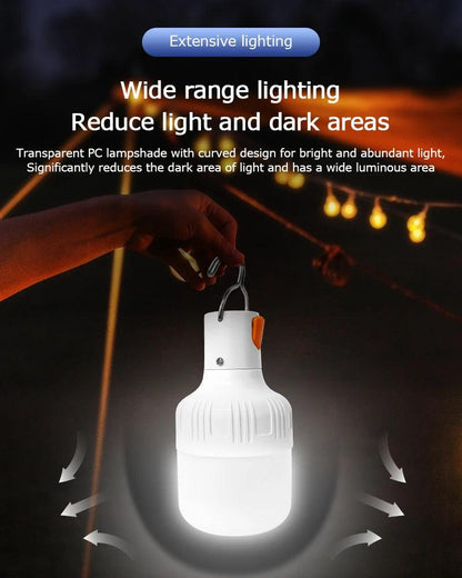 Outdoor USB Rechargeable LED Lamp Bulbs High Brightness Emergency Light