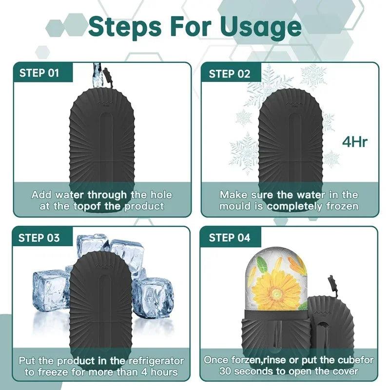 Ice Face Roller Ice Cube Beauty Massage Silicone Mold