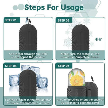 Ice Face Roller Ice Cube Beauty Massage Silicone Mold