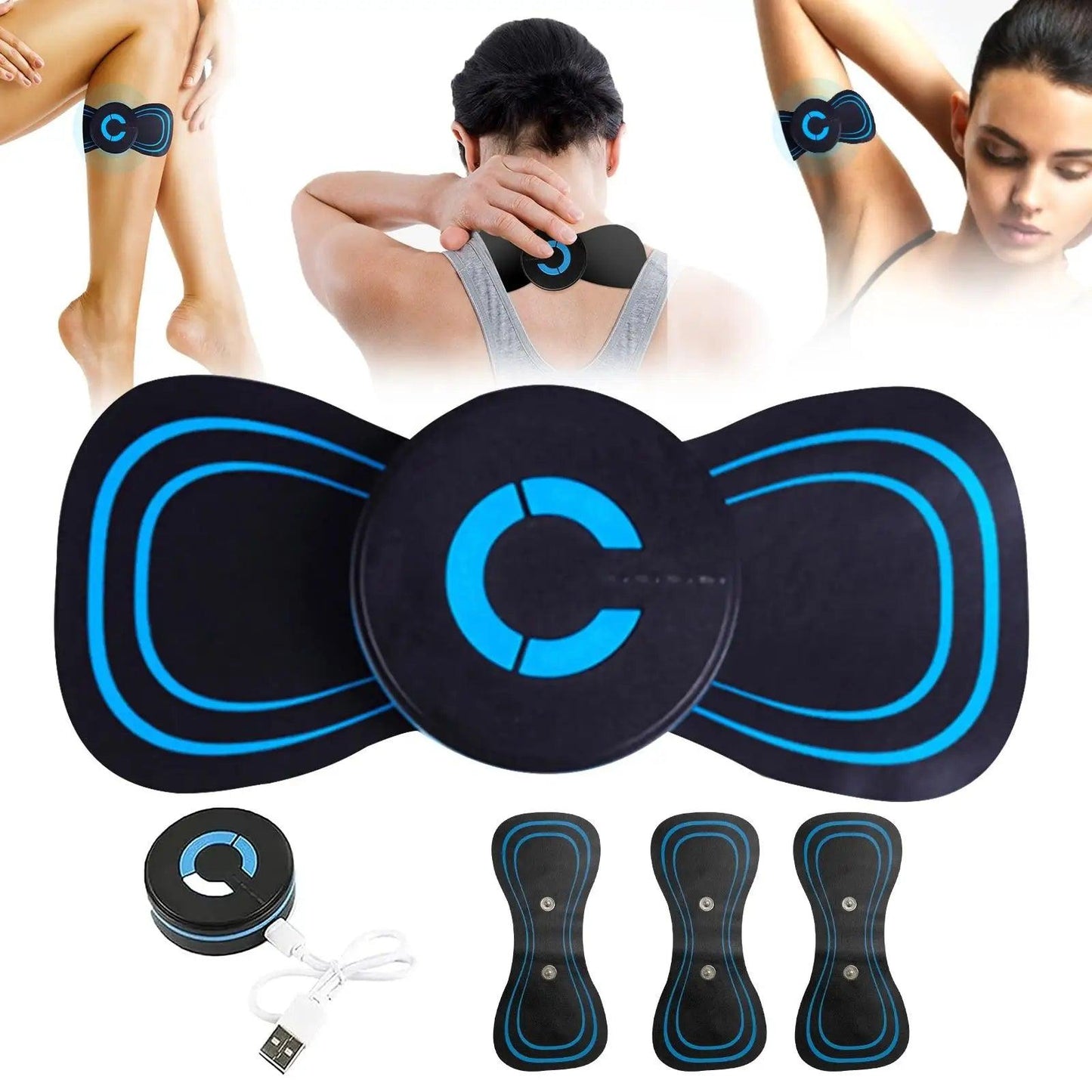 Portable Muscle Massage Stimulator Electric Back and Neck Massager