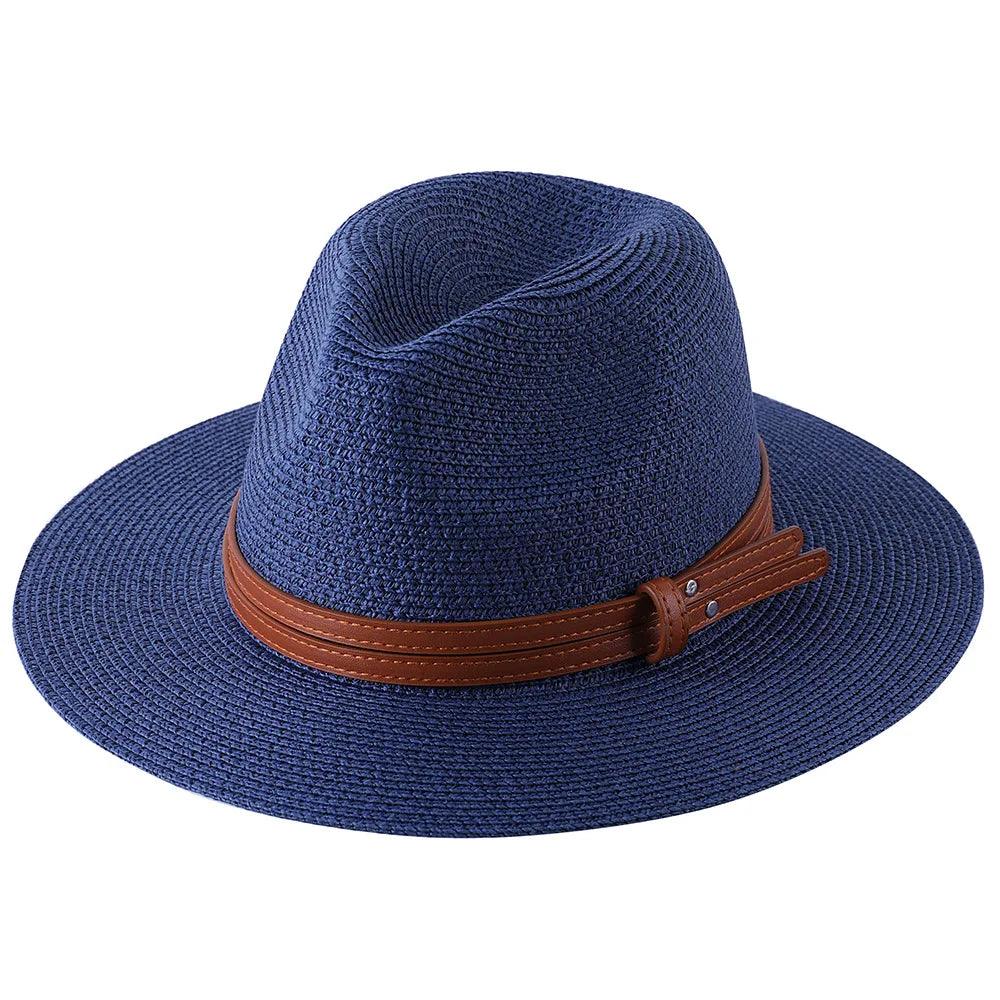 56-58-59-60CM New Natural Panama Soft Shaped Straw Hat