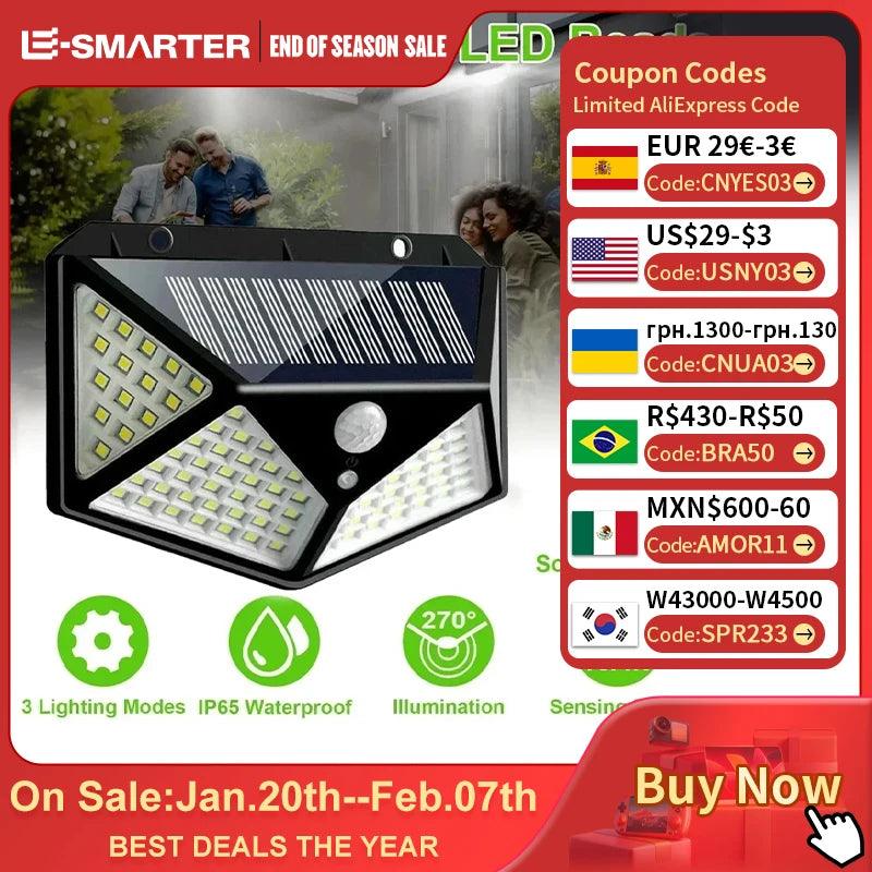 Multifunctional Solar Lamp Outdoor Garden Decoration Solar LED Light Waterproof Sunlight Powered Spotlight with Motion Sensor - WildlifeStyle
