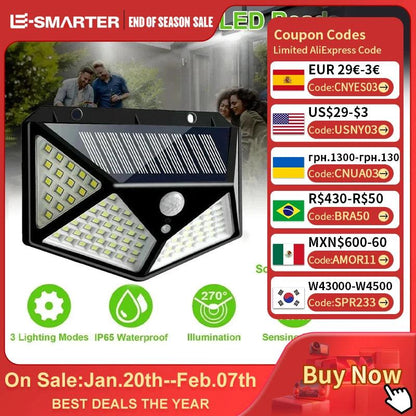 Multifunctional Solar Lamp Outdoor Garden Decoration Solar LED Light Waterproof Sunlight Powered Spotlight with Motion Sensor - WildlifeStyle