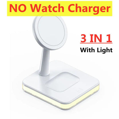3 In 1 Magnetic Wireless Charger Stand For iPhone 15 14 13 Pro Max