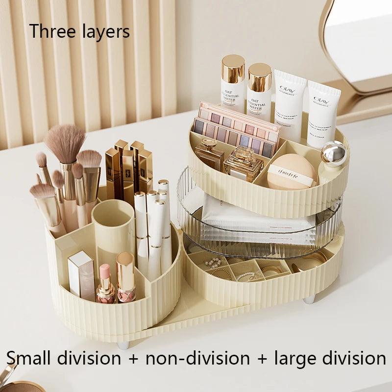 XIAOGUI Makeup Organizer Rotating Acrylic Storage Box