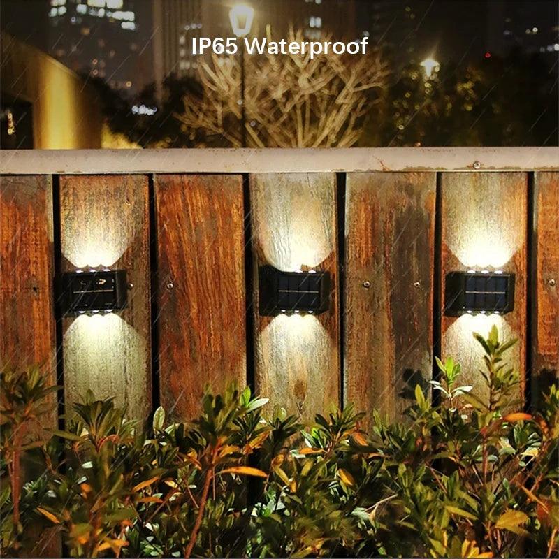 6LED Solar Lights Outdoor Atmosphere Wall Lamp Decor