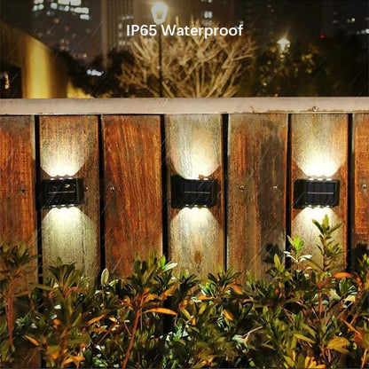 6LED Solar Lights Outdoor Atmosphere Wall Lamp Decor