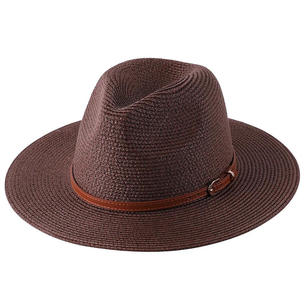 56-58-59-60CM New Natural Panama Soft Shaped Straw Hat