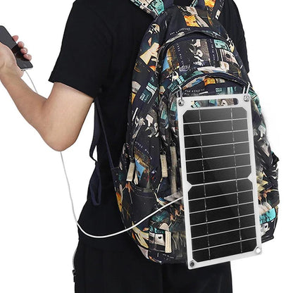 5V Solar Panel System With USB Camping Charging For Power Banks And Mobile Phones