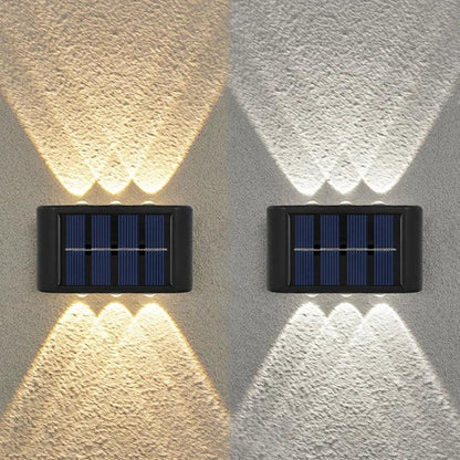 6LED Solar Lights Outdoor Atmosphere Wall Lamp Decor