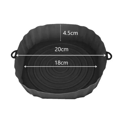 Reusable Air Fryer Silicone Pot Baking Tray Kitchen Tool