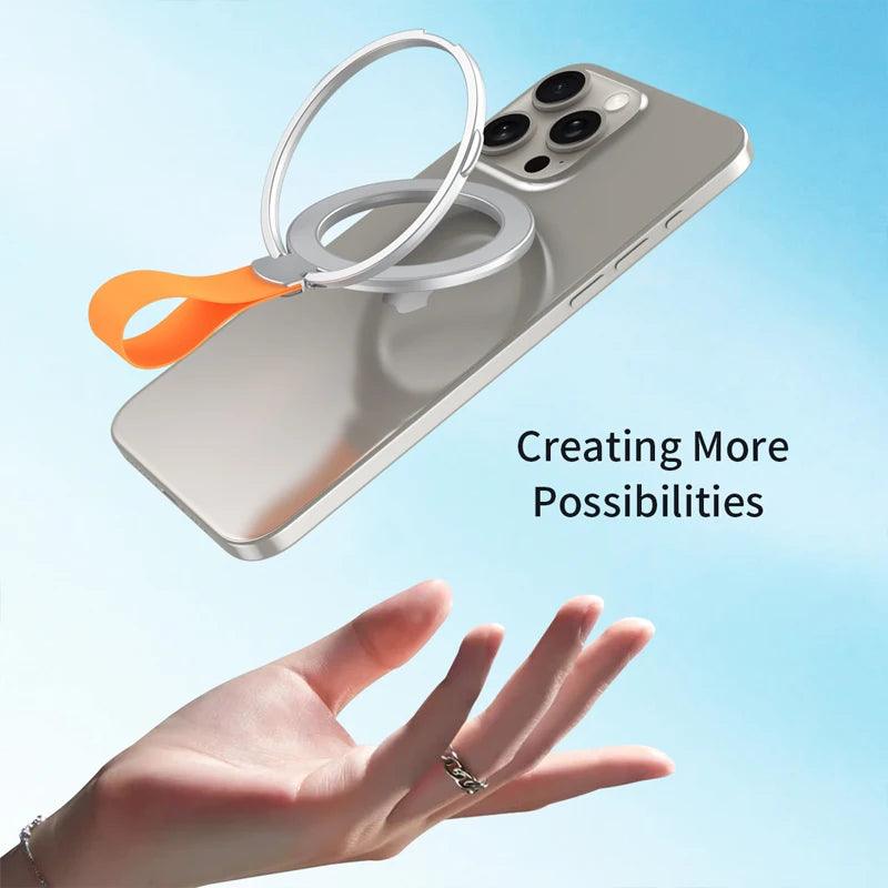 Universal Magnetic Phone Stand Grip Finger Ring Car Magsafe Holder Bracket Hand Strap For iPhone 15 14 12 Pro Max Plus Samsung - WildlifeStyle