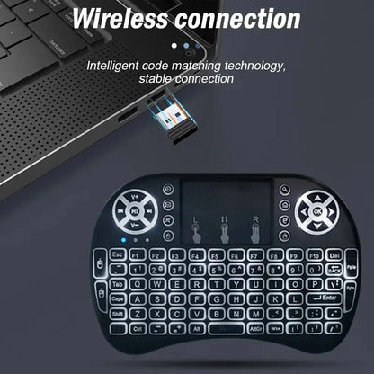 I8 Mini Wireless Keyboard 7 Color Backlit Air Mouse Remote