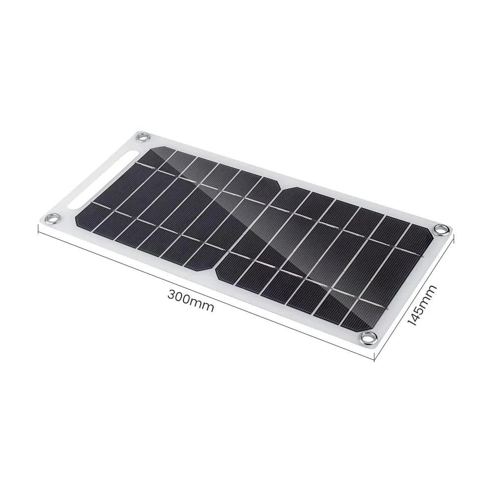 5V Solar Panel System With USB Camping Charging For Power Banks And Mobile Phones