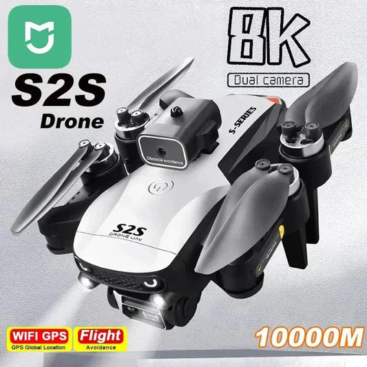 M S2S Mini Drone 4K 8K HD Camera Obstacle Avoidance Kid Toy