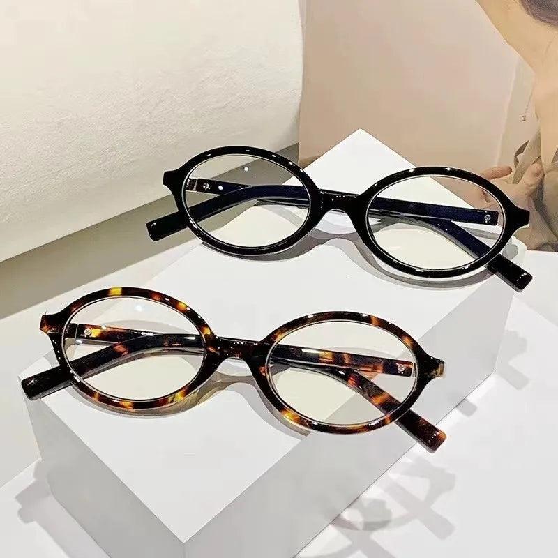 Y2K Oval Anti Blue Light Blocking Glasses for Women