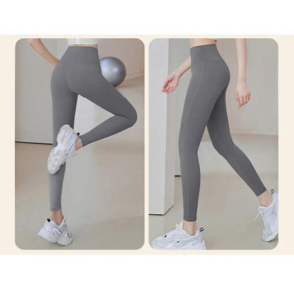 Ribbed Yoga Pants High Waisted Gym Eggings Tummy Control