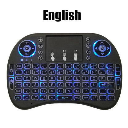 I8 Mini Wireless Keyboard 7 Color Backlit Air Mouse Remote
