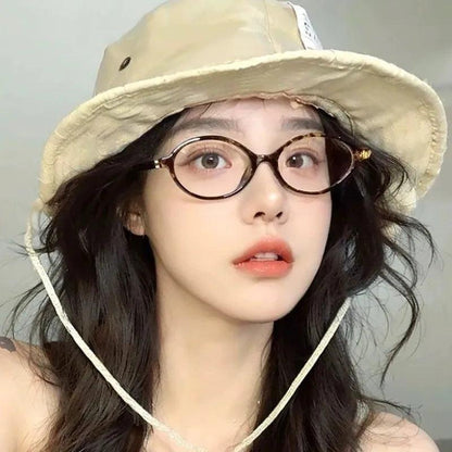 Y2K Oval Anti Blue Light Blocking Glasses for Women