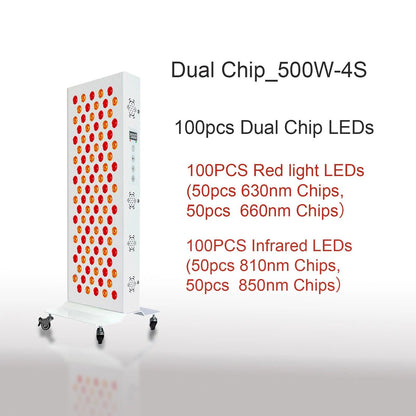 Dual Chip Red Light Therapy Panel Lamp for Face and Body