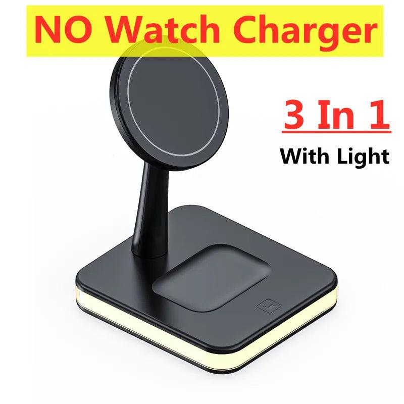 3 In 1 Magnetic Wireless Charger Stand For iPhone 15 14 13 Pro Max
