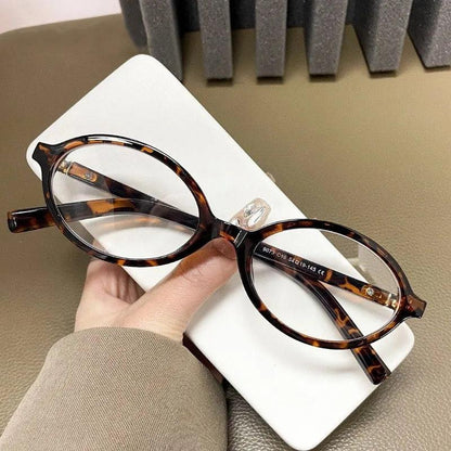 Y2K Oval Anti Blue Light Blocking Glasses for Women