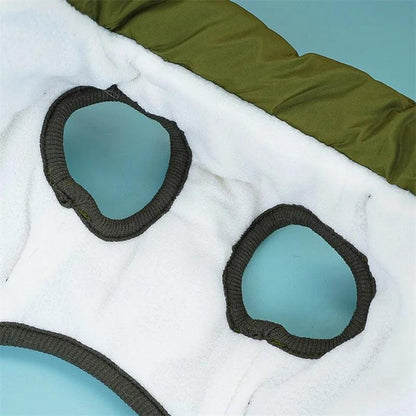 Pet Dog Jacket with Harness Ring Winter Warm Vest