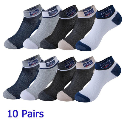8 Pairs Women / Men Boat Socks Invisible Low Cut Silicone Non-slip Summer No-show Ankle Socks Solid Color Casual Breathable