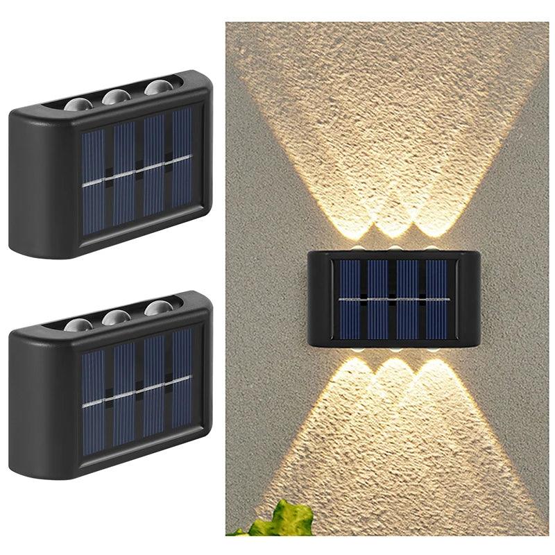 6LED Solar Lights Outdoor Atmosphere Wall Lamp Decor