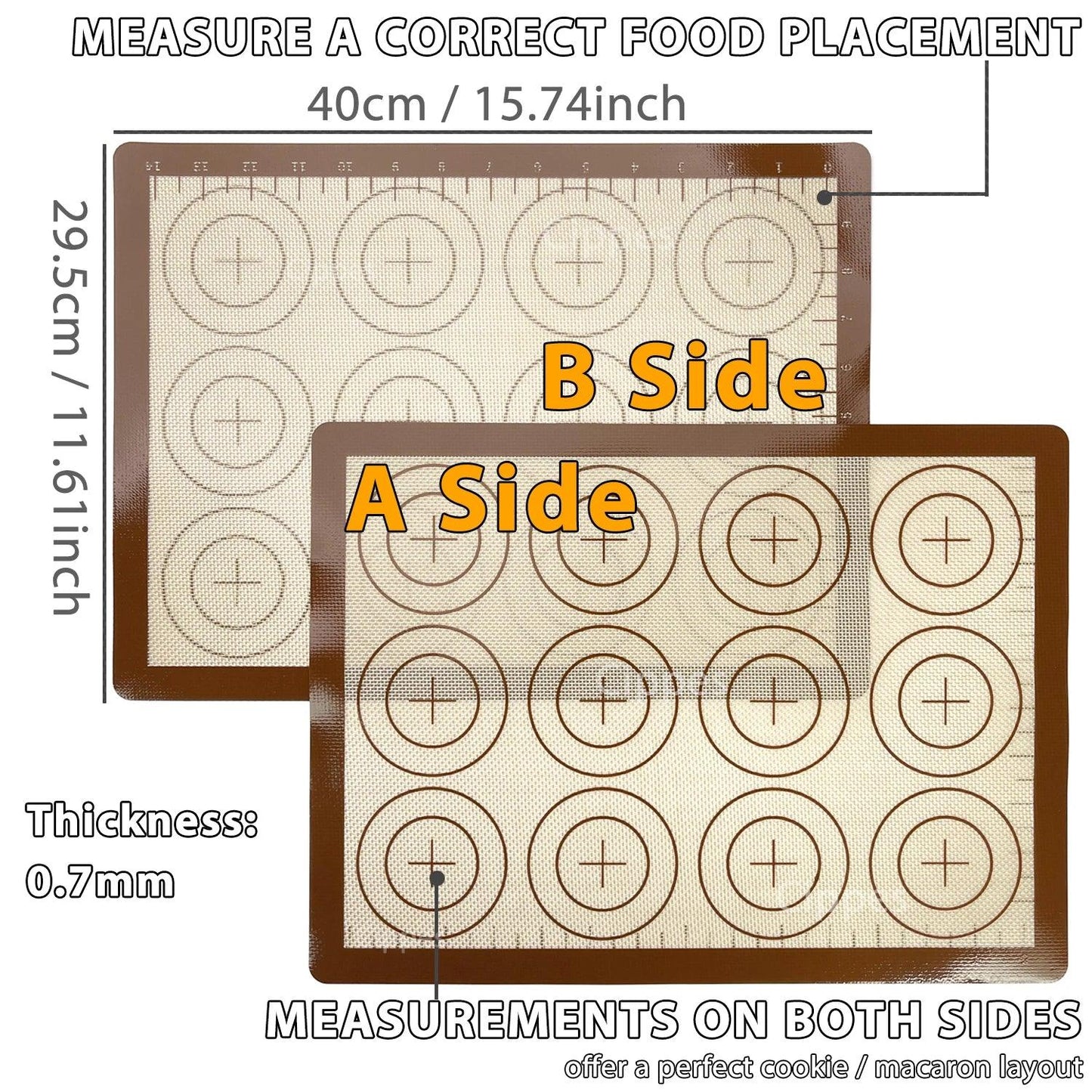 Silicone Baking Mat for Oven Non Stick Bakeware Sheets