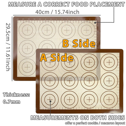Silicone Baking Mat for Oven Non Stick Bakeware Sheets