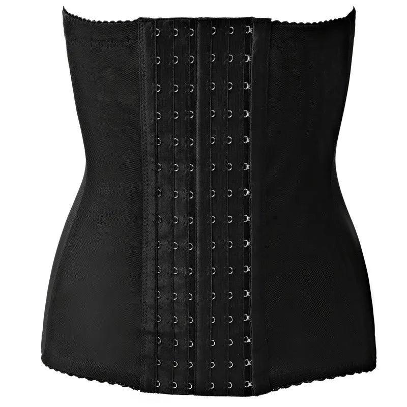 Qtree 6 Hooks Waist Trainer Belt Women Belly Trimmer Body Shaper Corset Firm Tummy Control Strap Steel Bone Compression Corset