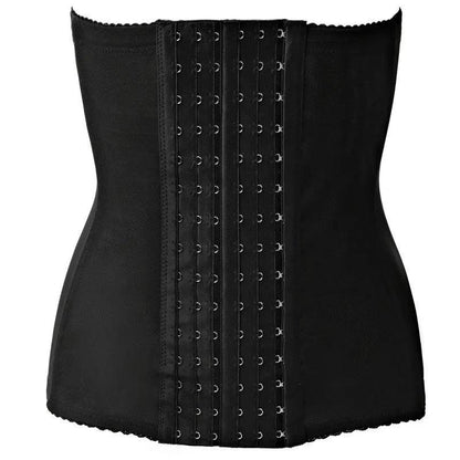Qtree 6 Hooks Waist Trainer Belt Women Belly Trimmer Body Shaper Corset Firm Tummy Control Strap Steel Bone Compression Corset
