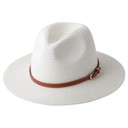 56-58-59-60CM New Natural Panama Soft Shaped Straw Hat