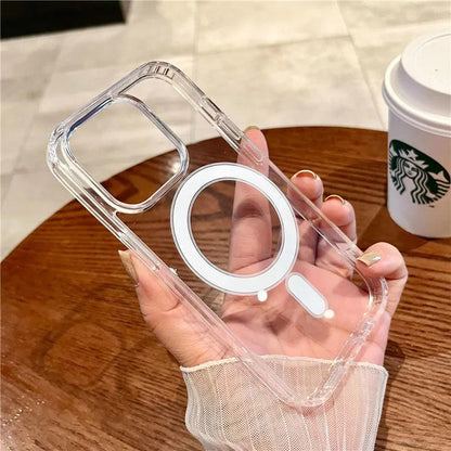 Clear For Magsafe Magnetic Wireless Charging Phone Case