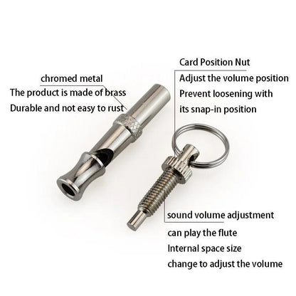Stainless Steel Dog Whistle To Stop Barking Control Training