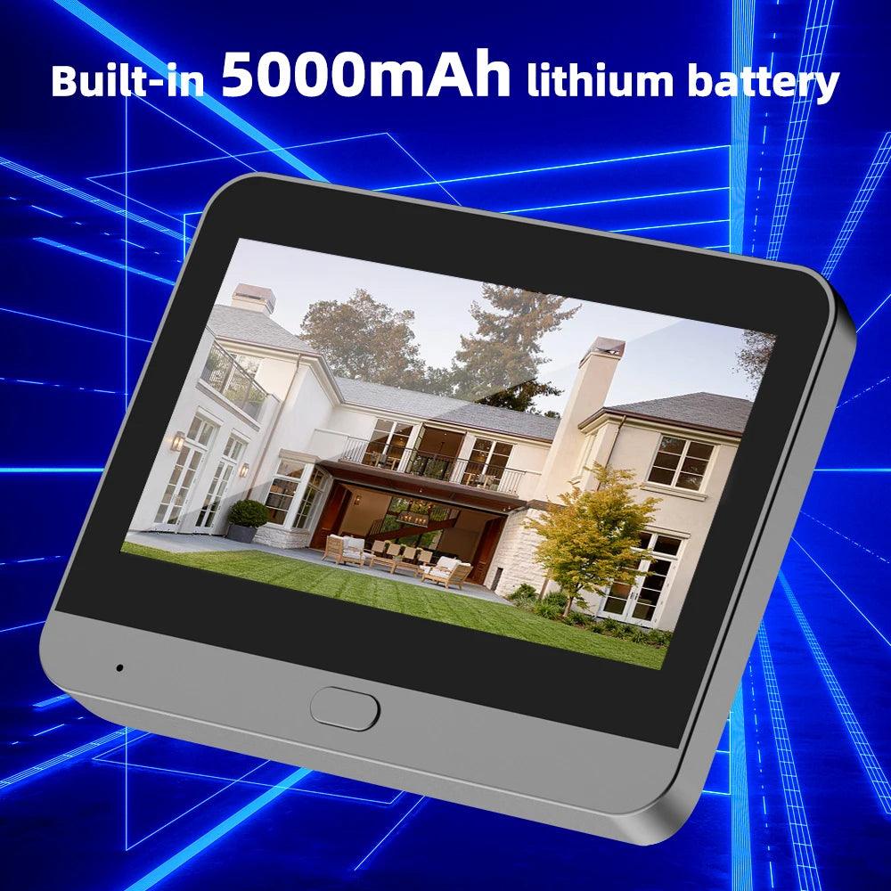 3MP Smart Life Tuya 1080P WiFi Door Bell Eye Peephole Camera