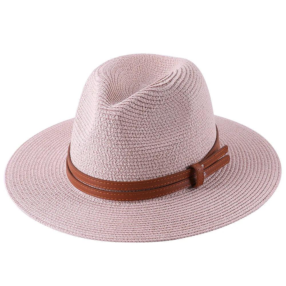 56-58-59-60CM New Natural Panama Soft Shaped Straw Hat
