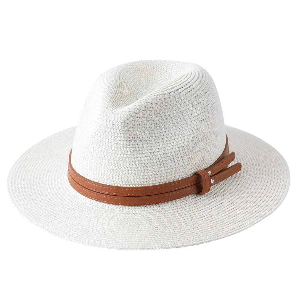 56-58-59-60CM New Natural Panama Soft Shaped Straw Hat