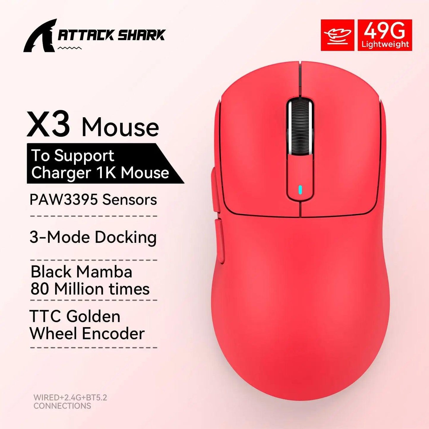 Attack Shark X3pro X3 Wireless Mouse Macro Gaming Mouse