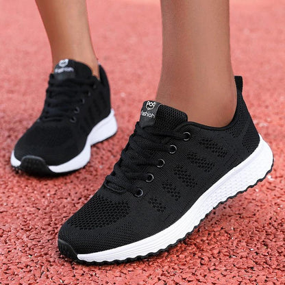 Women's Casual Flats Sports Shoes Mesh Breathable Trainers