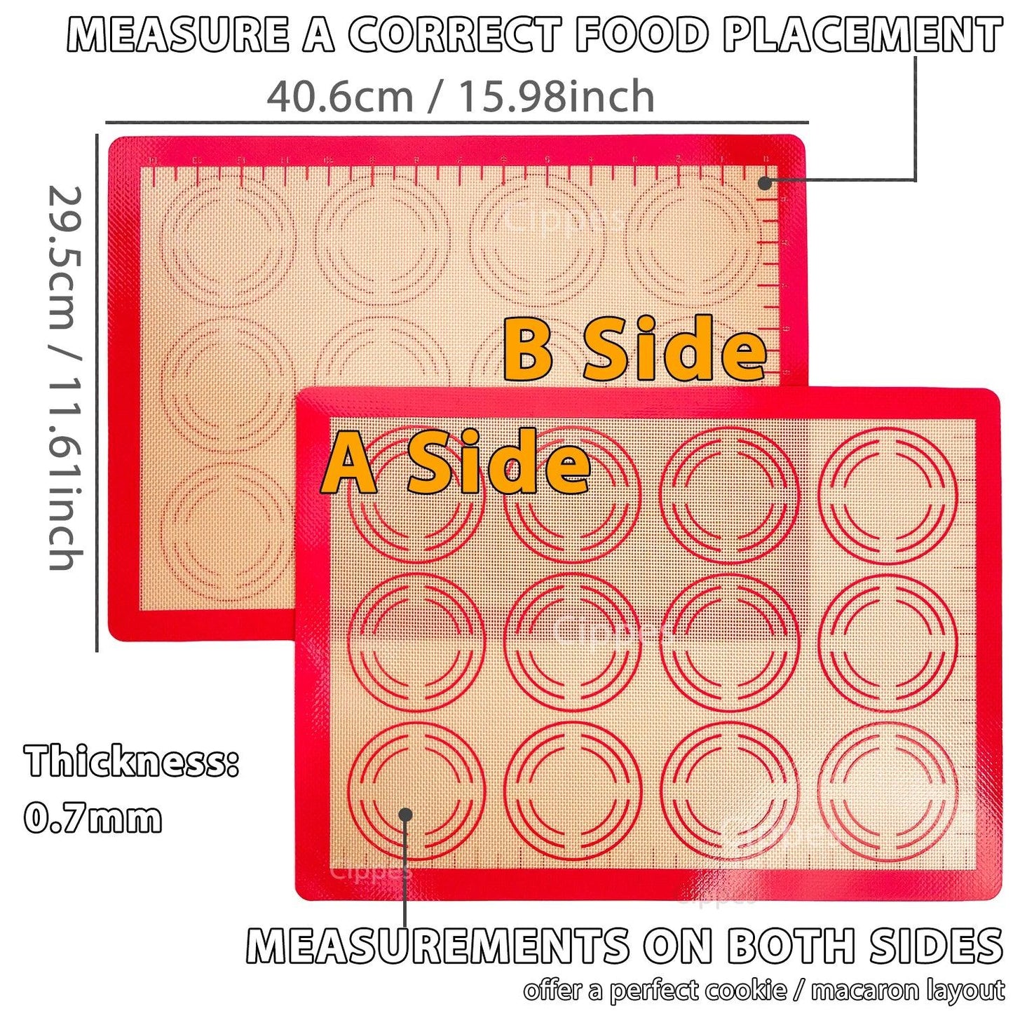 Silicone Baking Mat for Oven Non Stick Bakeware Sheets