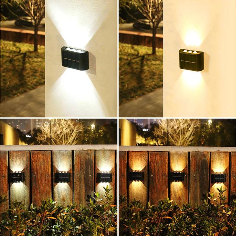 6LED Solar Lights Outdoor Atmosphere Wall Lamp Decor