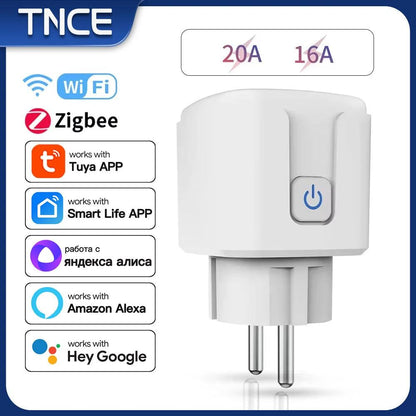 TNCE Tuya Smart Home Socket WiFi Zigbee 16/20A Outlet