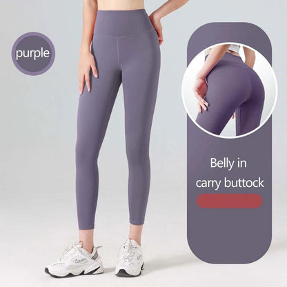 Ribbed Yoga Pants High Waisted Gym Eggings Tummy Control