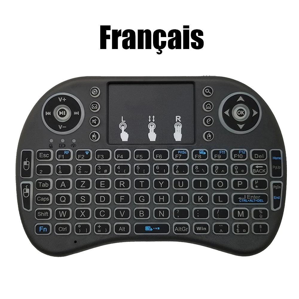 I8 Mini Wireless Keyboard 7 Color Backlit Air Mouse Remote