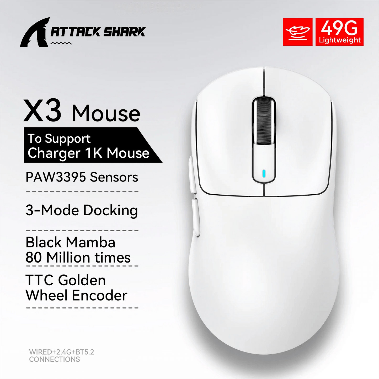 Attack Shark X3pro X3 Wireless Mouse Macro Gaming Mouse